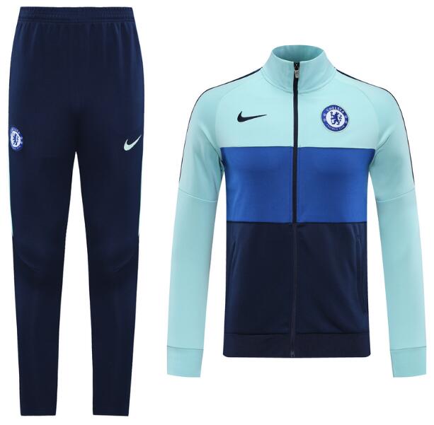 Chelsea Light Blue Jacket Training Suits with Pants 2020/21